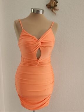 homemade homecoming dresses Irena Strapless Mini Dress | Orange | Womens main image 0